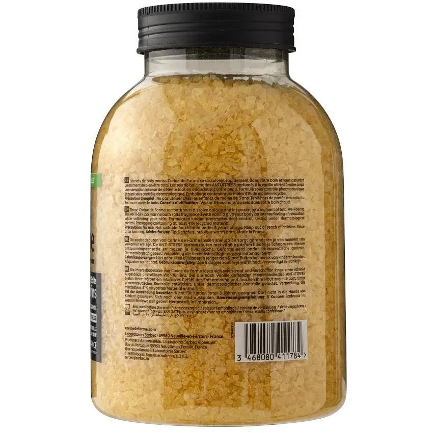 Сіль морська для ванн Corine de Farme Ваніль 1.4 кг - фото 2