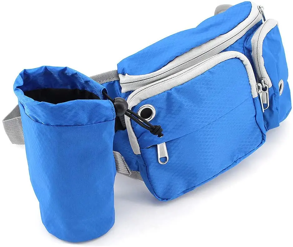 Поясна сумка для вигулу собак Voyager Pet LVC809 Blue з тримачем для пляшки - фото 8