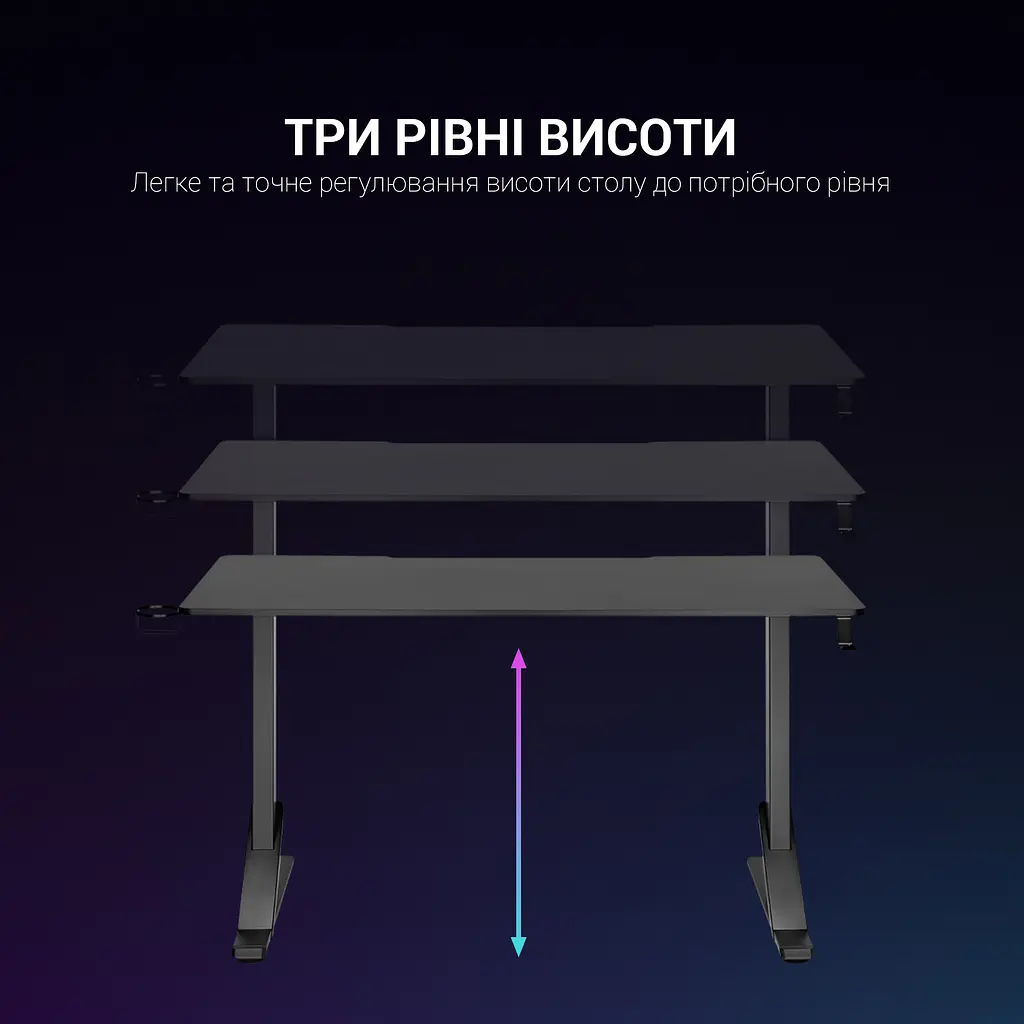 Компьютерный стол GamePro черный (GD214) - фото 10