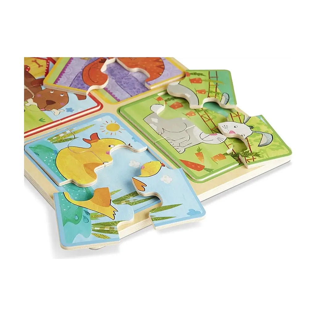 Пазл Melissa&Doug дерев'яні у футлярі "Грайливі друзі" (MD31364) - фото 3