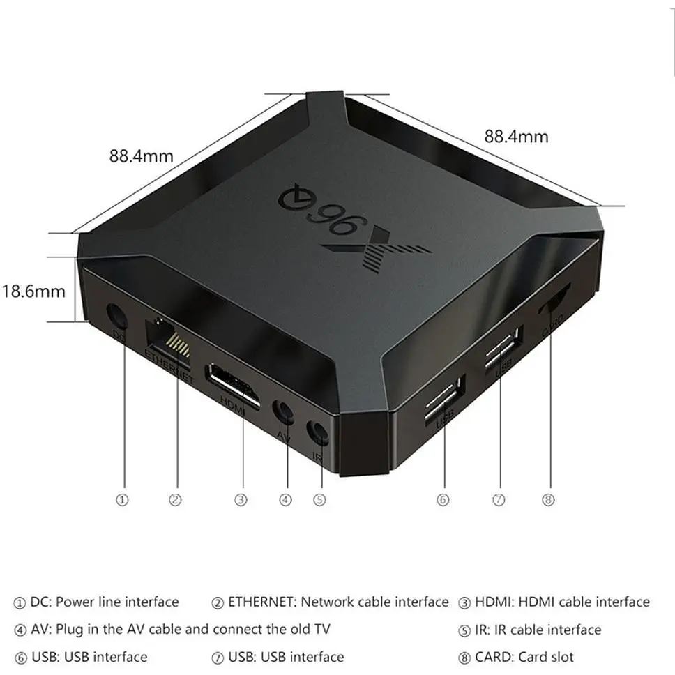 Смарт ТВ приставка XPRO X96Q 4K (X96Q (216)_1050) - фото 8