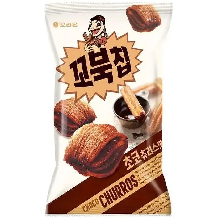 Хрусткі чіпси Orion Turtle Chips Choco Churros зі смаком шоколадного чуроса 80 г - фото 2