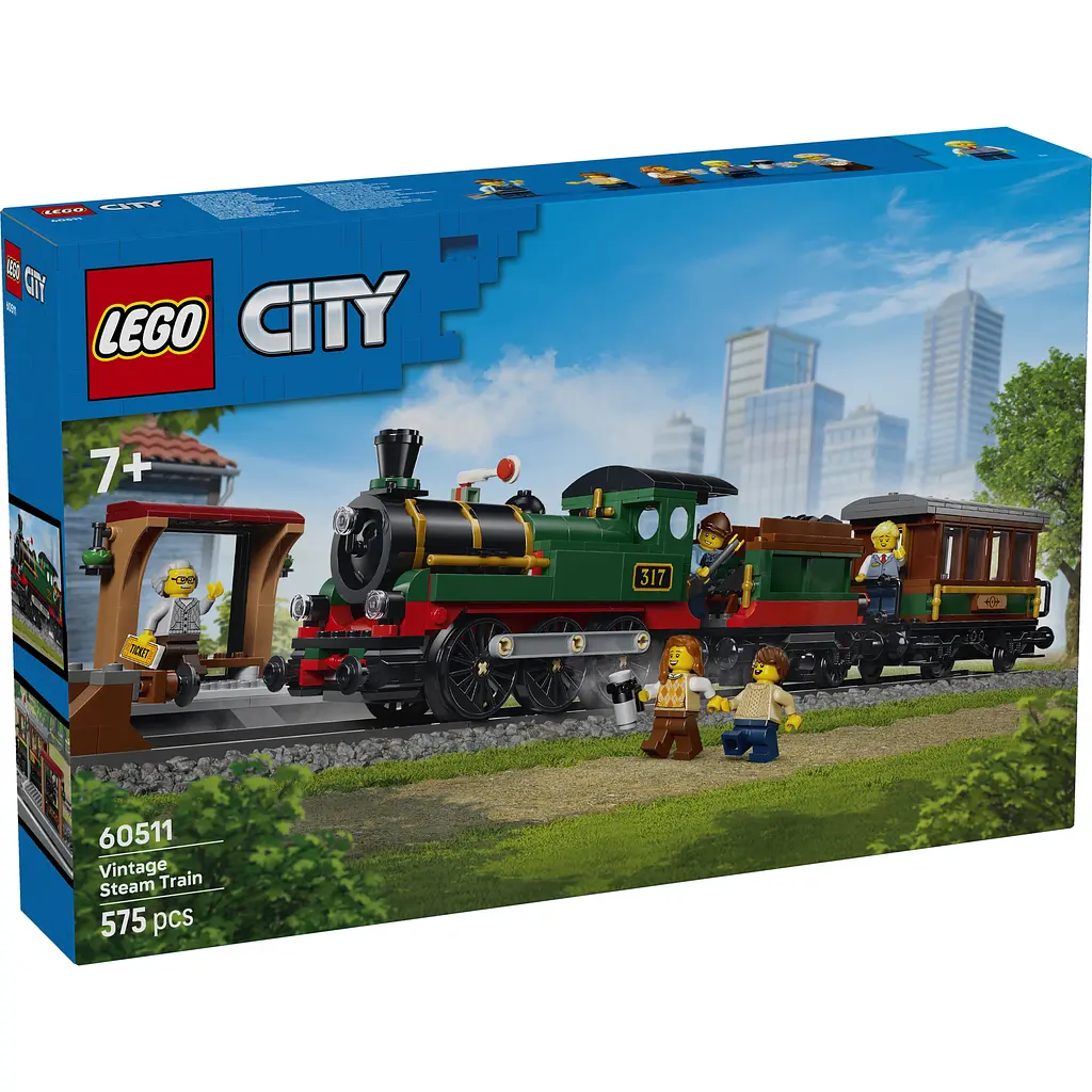 Конструктор LEGO City Старовинний паровоз (60511) - фото 3