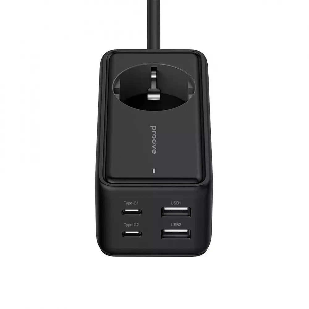 Подовжувач-мережевий фільтр Proove Power Strip Homester PD-03 (1 х розетка 2 х Type-C 2 х USB) - фото 3