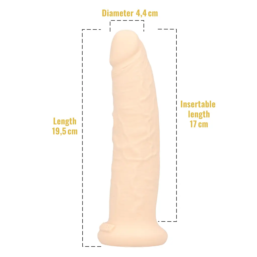 Фалоімітатор з ароматом ванілі Toyz4lovers Delicious Dildo Vanilla, 19.5 см - фото 4