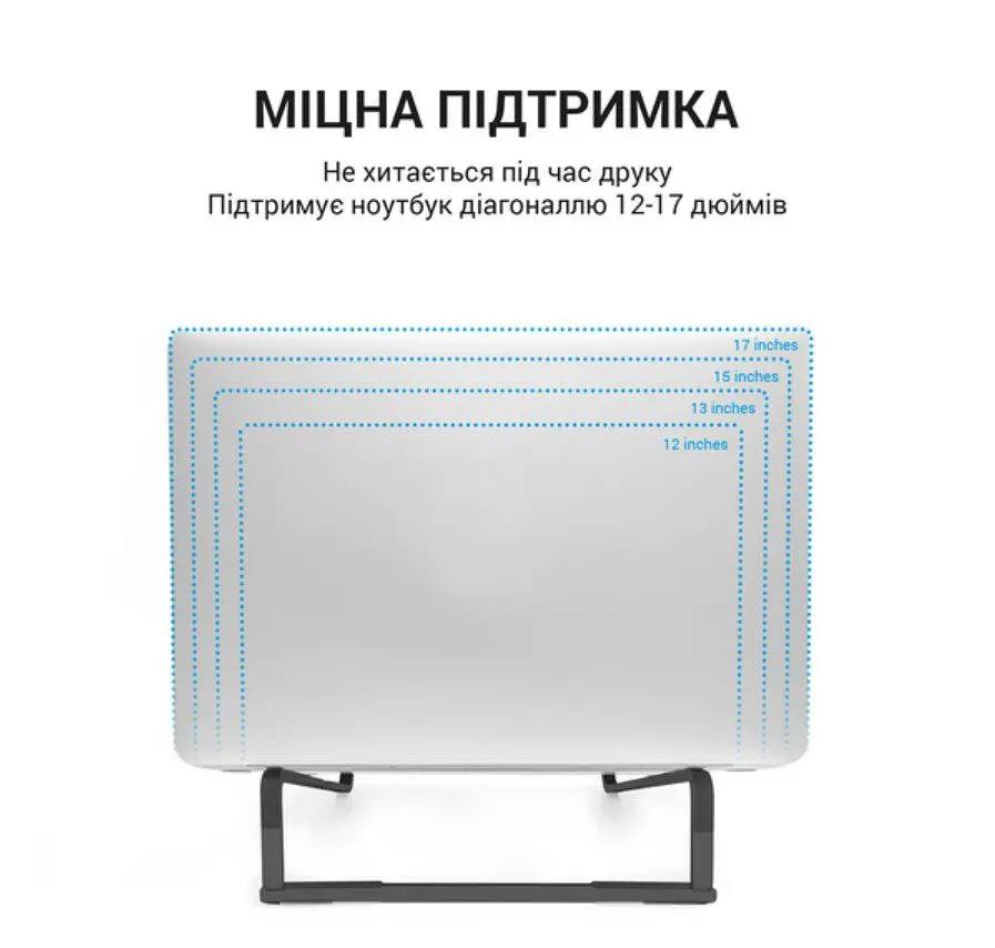 Підставка для ноутбука OfficePro LS-530-B Alloy Aluminum Black - фото 5