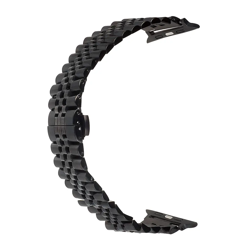 Ремінець Rolex Steel 5 Beads Apple Watch 42/44/45/46/49 mm Black - фото 2