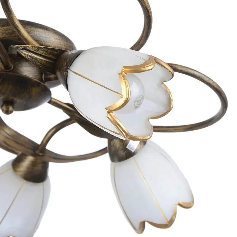 Люстра потолочная Brille флористика E14 60W BR (LK-198C/5) - фото 7