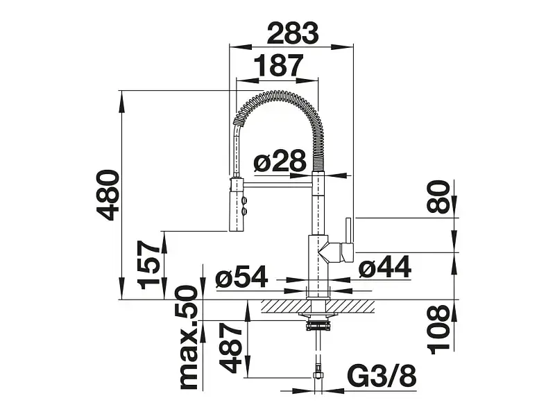 Змішувач для кухонної мийки Blanco CATRIS-S 521476 - фото 8
