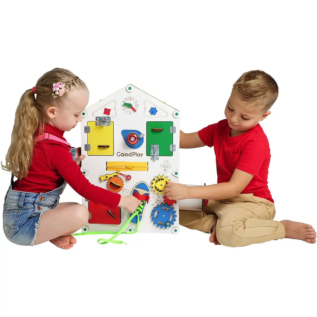 Бизиборд GoodPlay развивающий 56х38х6 см (D008) - фото 7