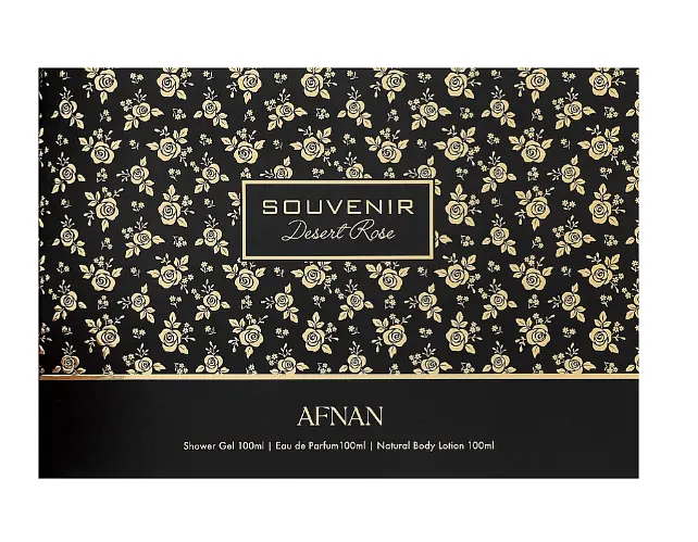 Набір Afnan Perfumes Souvenir Desert Rose 100 мл парфумована вода, 100 гель для душу, 100 лосьйон для тіла - фото 2