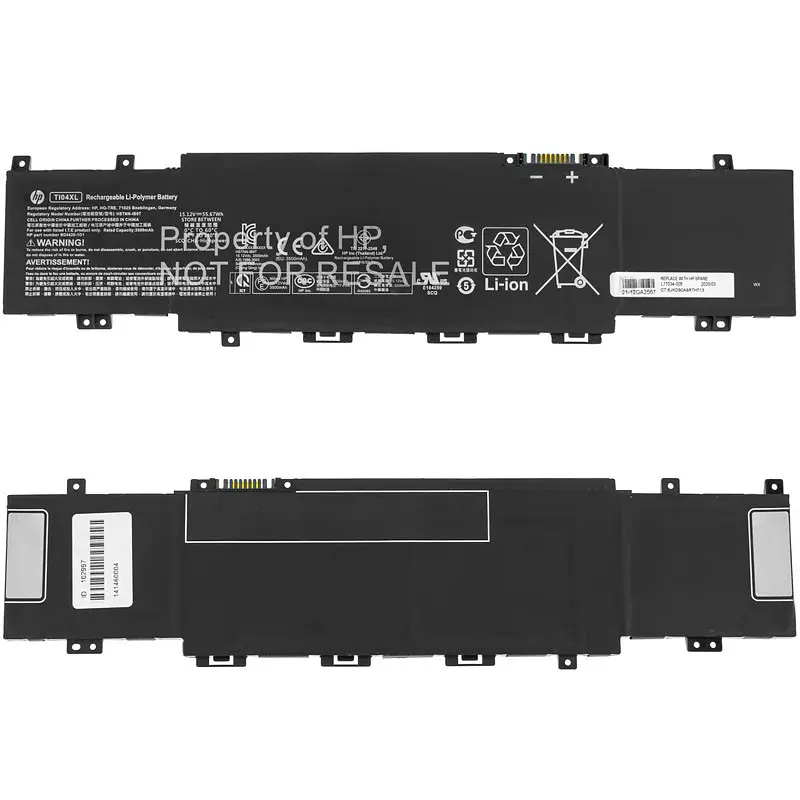 Батарея Hewlett Packard для ноутбука HP TI04XL (Envy 17-ch) 15.12V 55.67Wh Чорний - фото 2