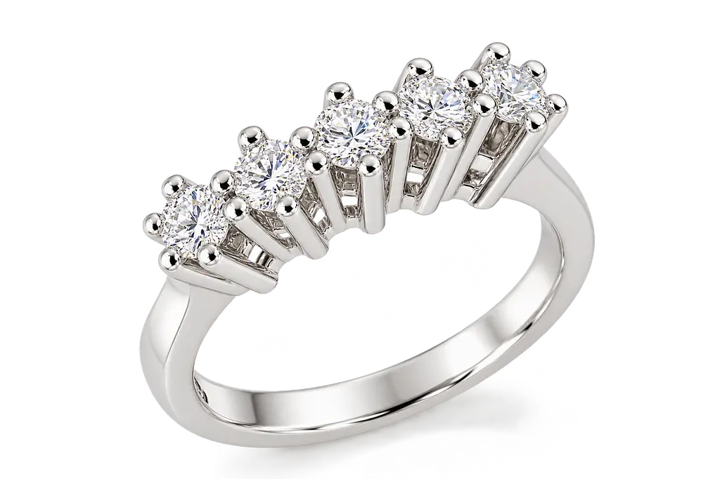 Каблучка з білого золота з діамантами 1,00 ct К-0935 19.5 - фото 2