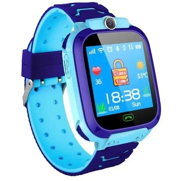 Дитячий смарт-годинник Kids SM Q12B LBS+IP67 Blue - фото 4
