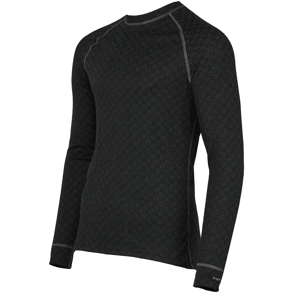Термосветр Thermowave Merino Xtreme Long-Sleeve M Чорний - фото 3