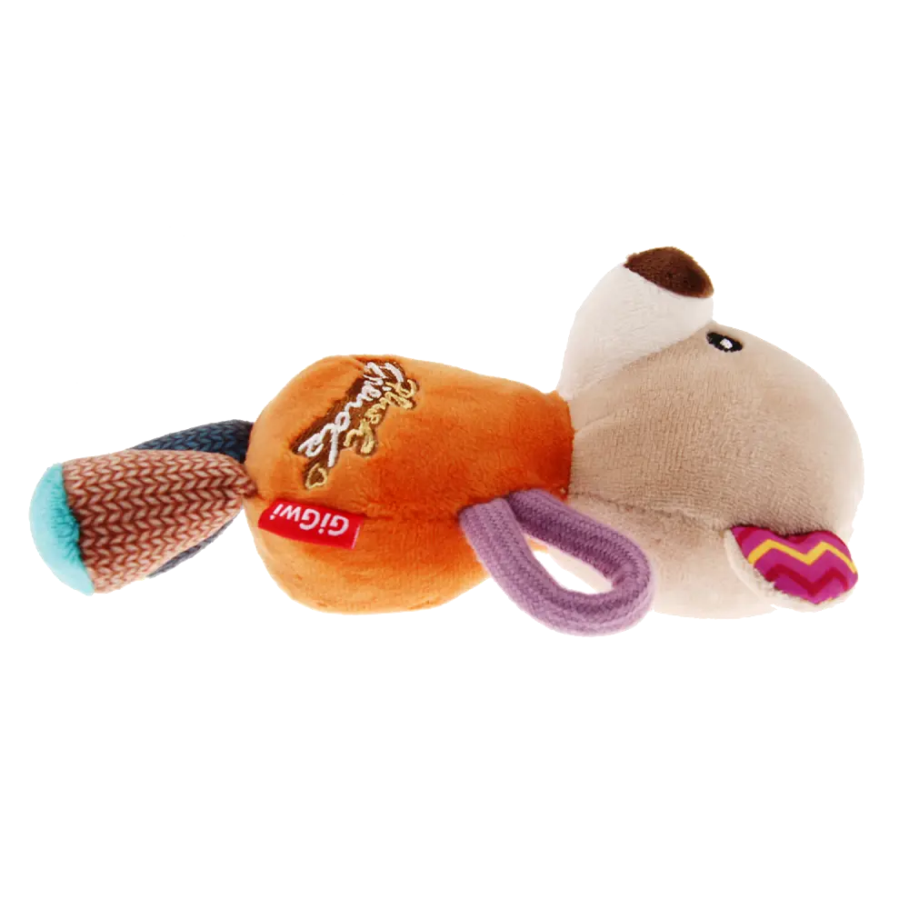 Іграшка для Собак Gigwi Plush Friendz Мишка з пищалкою 16х8х8 см - фото 3
