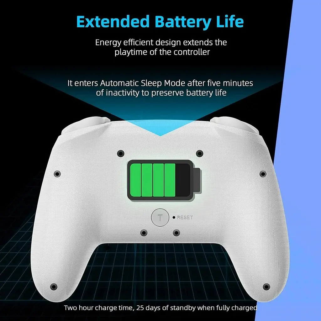 Бездротовий контролер NexiGo (без мертвої зони) для Switch/Switch Lite/OLED, Bluetooth-контролери для Nintendo Switch з вібрацією - фото 7
