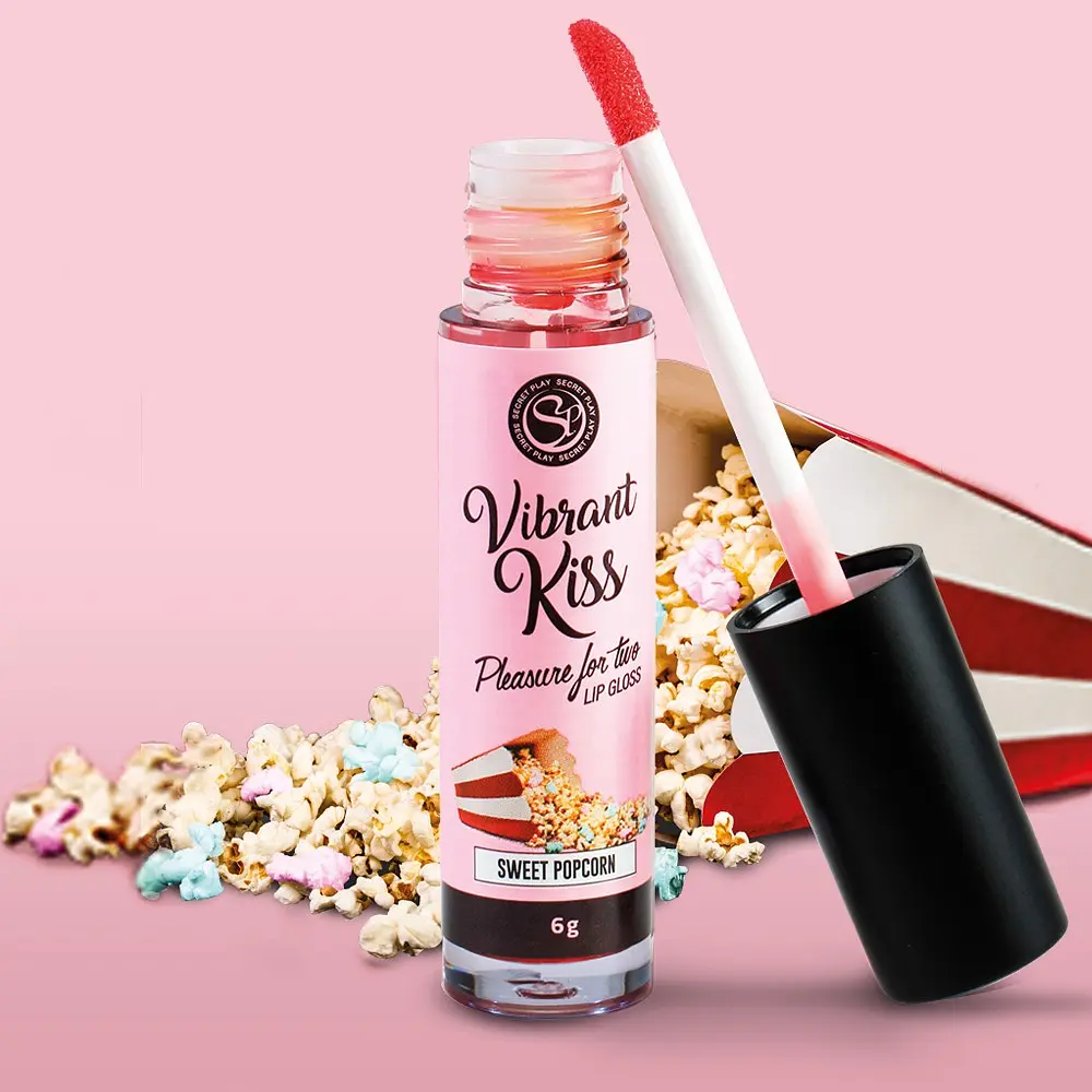 Блиск для губ зі смаком брауні Secret Play Vibrant Kiss з ефектом попкорну 6 г - фото 3