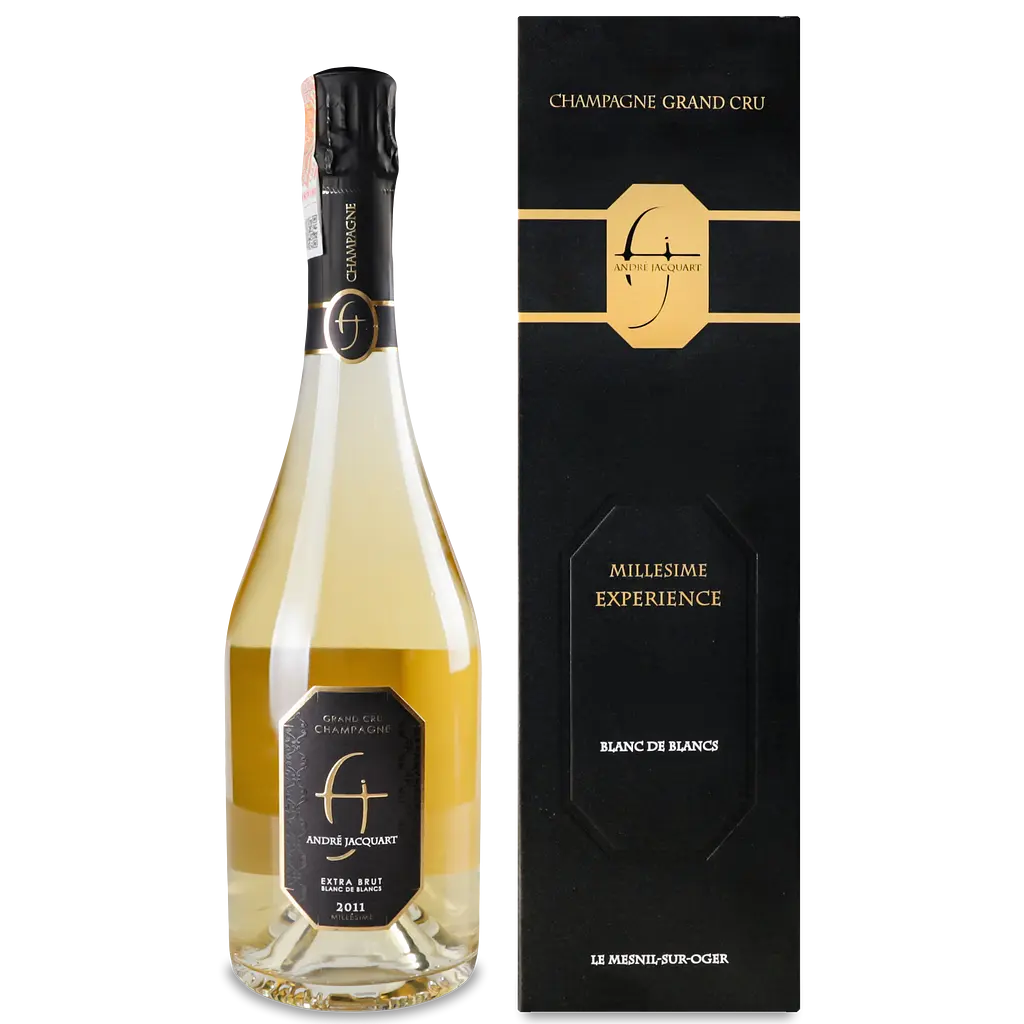 Шампанське Andre Jacquart GC Mlsm Blanc de Blancs 2013 Expérience, 0,75 л, 12,5% (636938) - фото 2
