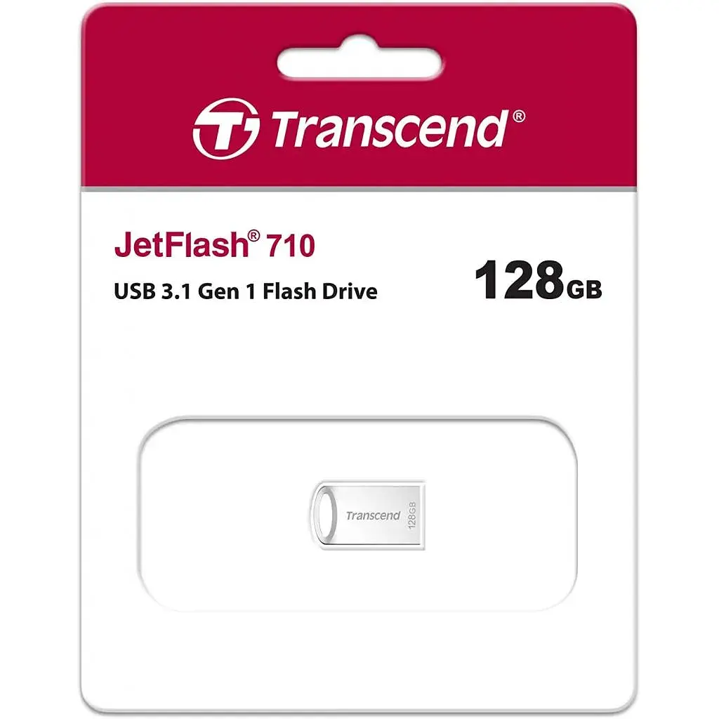 USB флеш накопичувач Transcend 128GB JetFlash 710 Silver USB 3.0 (TS128GJF710S) - фото 4