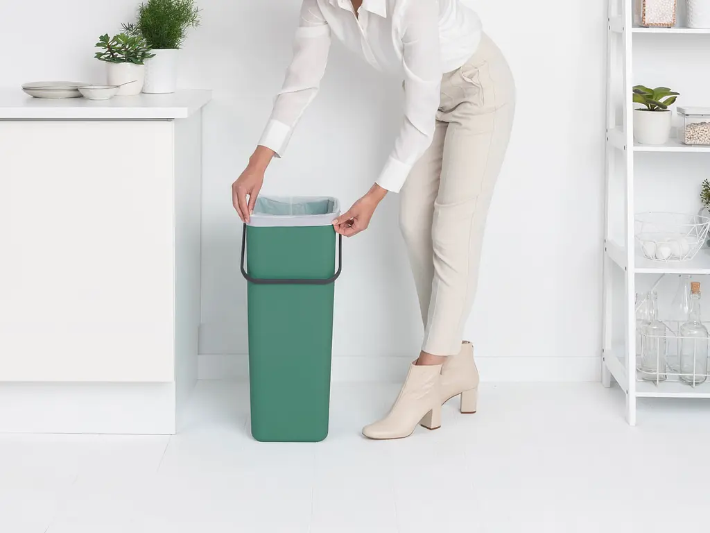 Відро для сміття Brabantia Sort&Go, 40 л, темно-зелений (251023) - фото 6