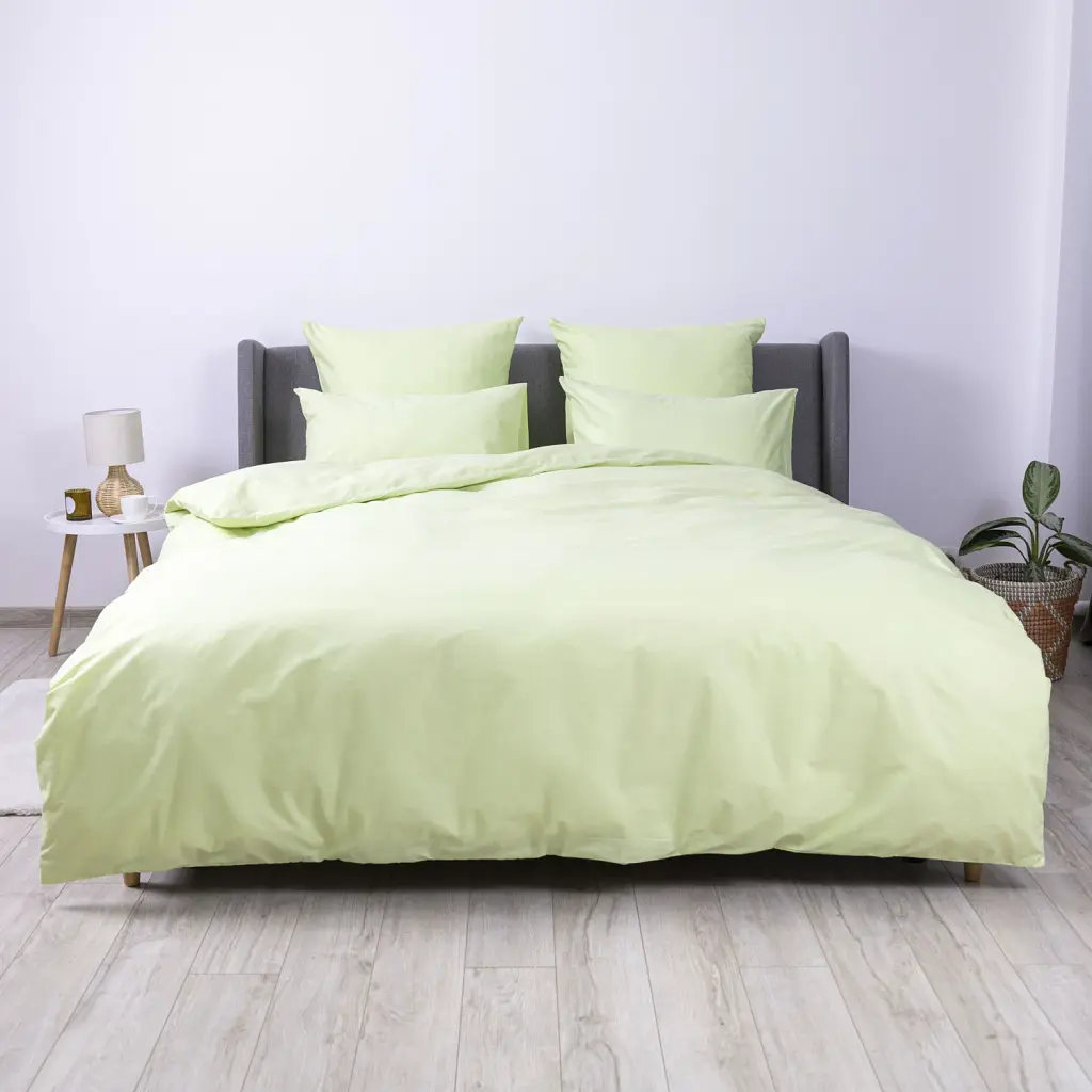 Комплект постільної білизни ТЕП Happy Sleep Leafy Luxe півтораспальний 50x70 салатовий - фото 2