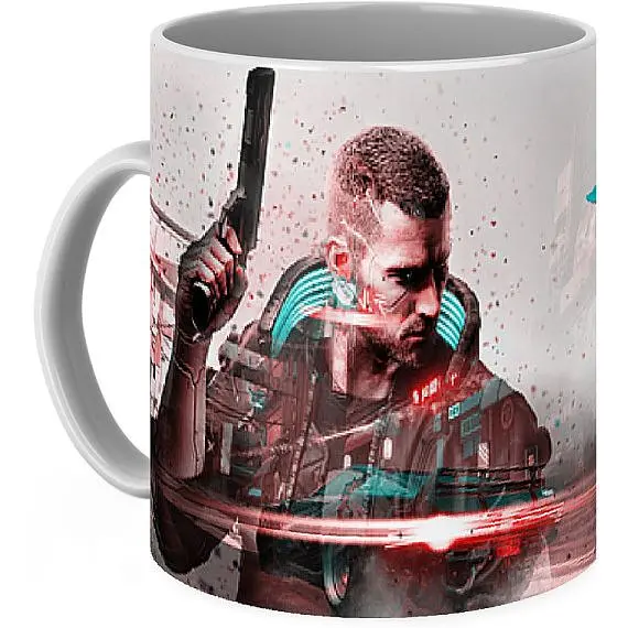 Кружка GeekLand Cyberpunk 2077 Киберпанк 2077 Винсент CY 02.579 330 мл белая - фото 3