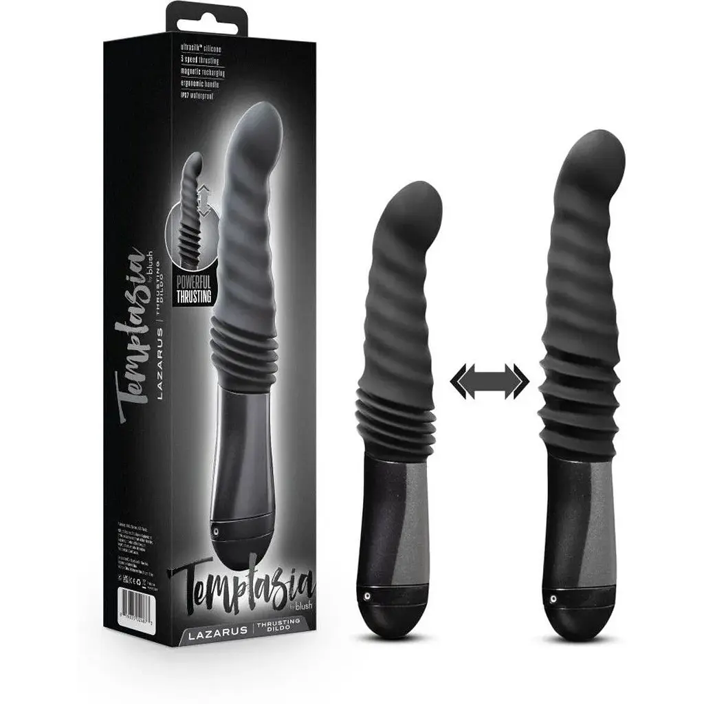 Пульсатор Temptasia by Blush Lazarus Thrusting Dildo Black - фото 7