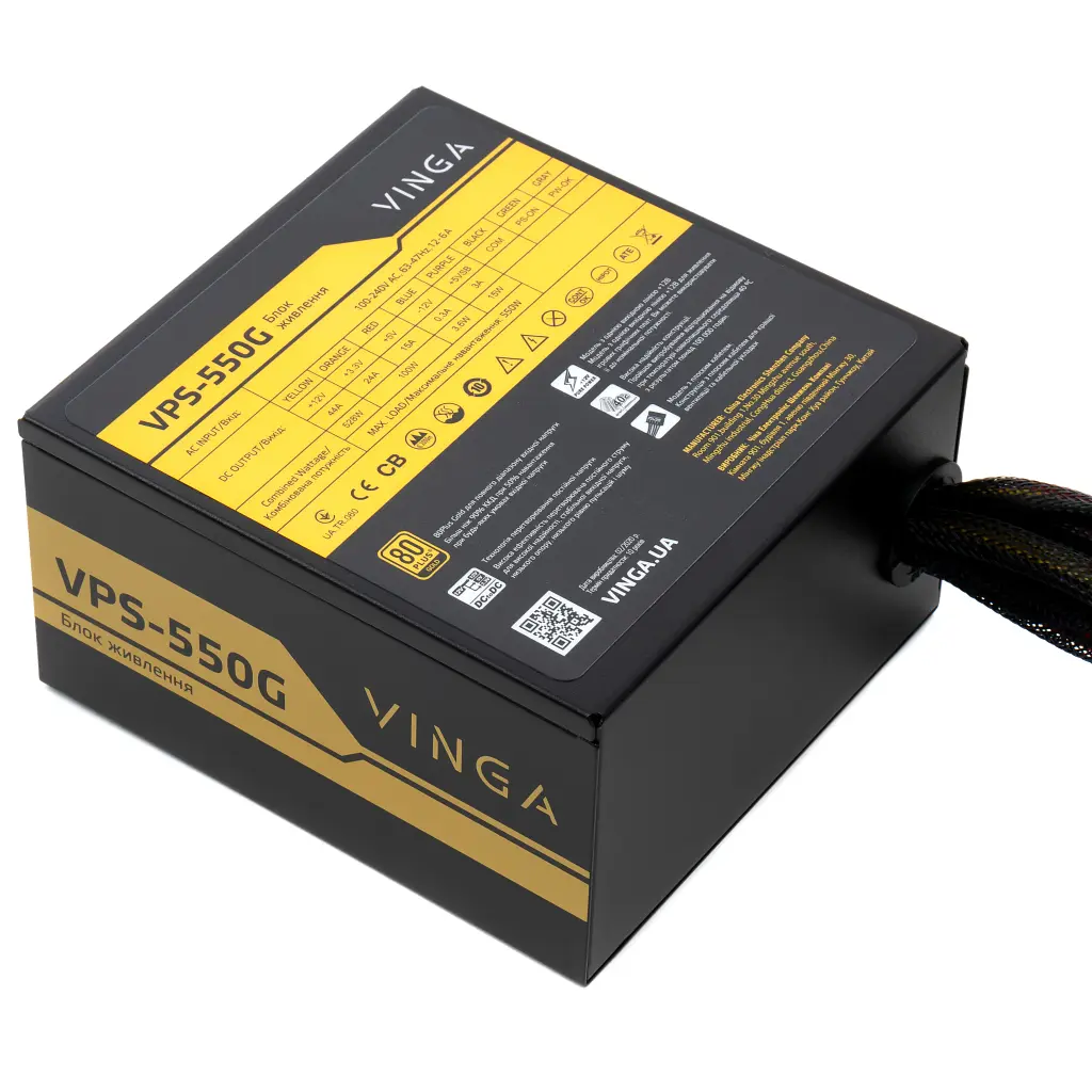 Блок живлення Vinga 550W (VPS-550G) - фото 5