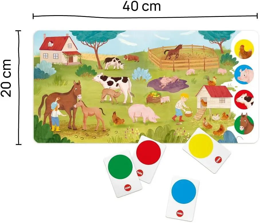 Інтерактивна гра FABA+ Animales Тварини: звуки середовище існування цікаві факти іспанська версія 96 запитань 4 - 6 років (SKU-228) - фото 4