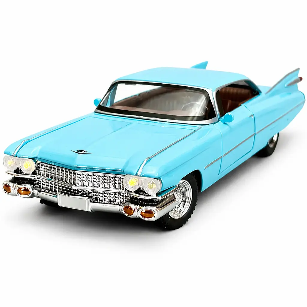 Колекційна металева модель автомобіля АвтоЕксперт Cadillac Coupe De Ville 1959 з інерцією, світлом та звуком 1:24 - фото 8
