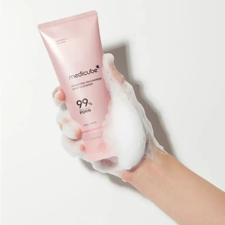 Пінка для вмивання з полінуклеотидами та ніацинамідом PDRN Pink Niacinamide Whip Cleanser Medicube 120 г - фото 2