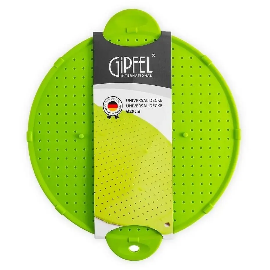 Кришка багатофункціональна Gipfel силіконова 29 см зелена (2638) - фото 2