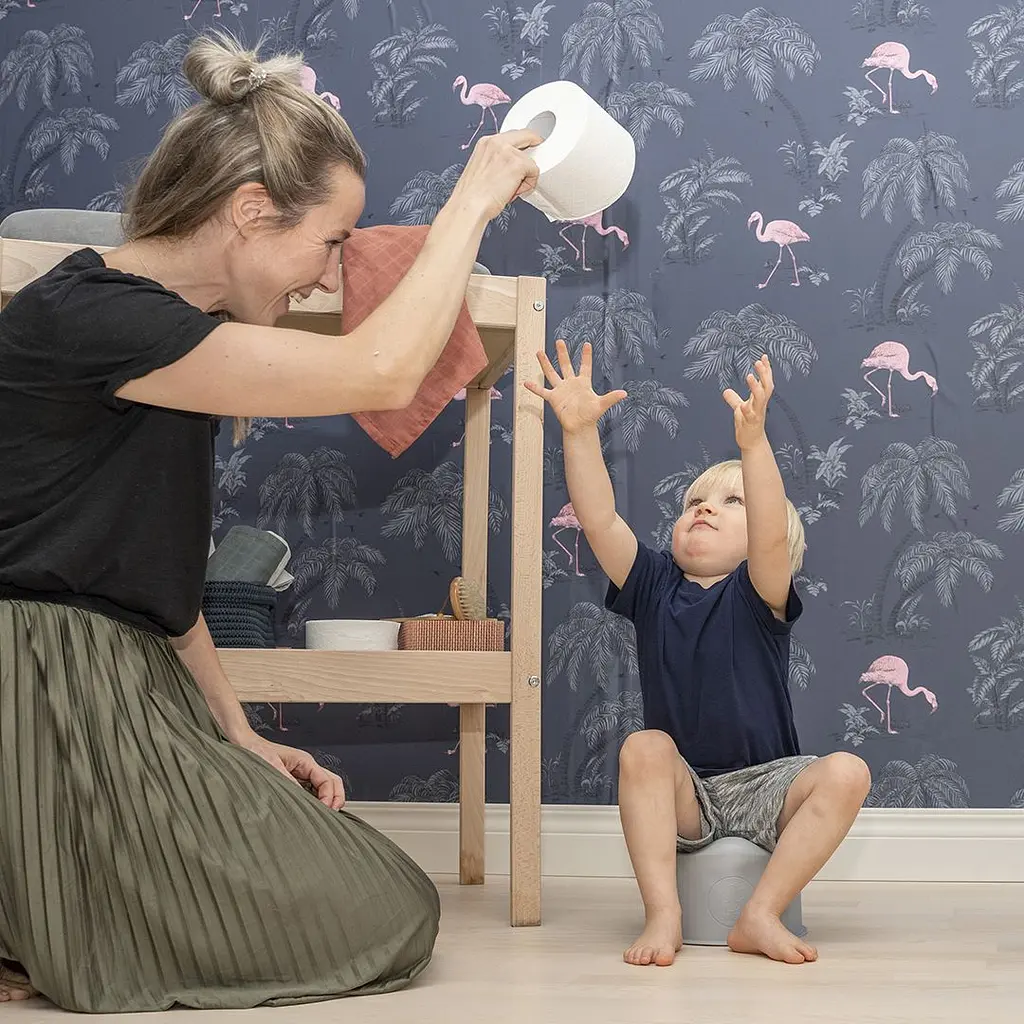 Дитячий горщик Buubla компактний блакитний-сірий (buublablue) - фото 8