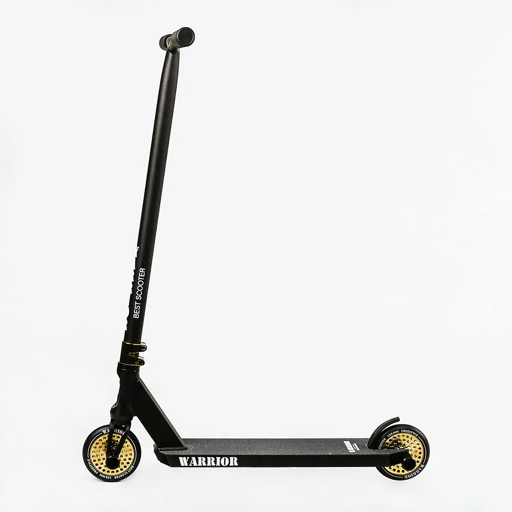 Самокат трюковий Best Scooter 52х12х85 см Чорно-золотий 000231354 - фото 7
