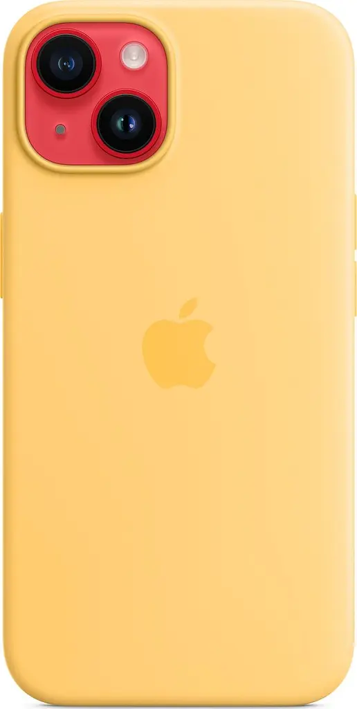 Чохол протиударний силіконовий Silicone Case MPT23ZE/A MagSafe (Original) для Apple iPhone 14 (6.1") Sunglow