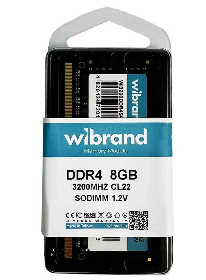 Модуль пам'яті Wibrand DDR4 8GB 3200MHz CL22 SODIMM (WI3200DDR4S/8GB) - фото 3