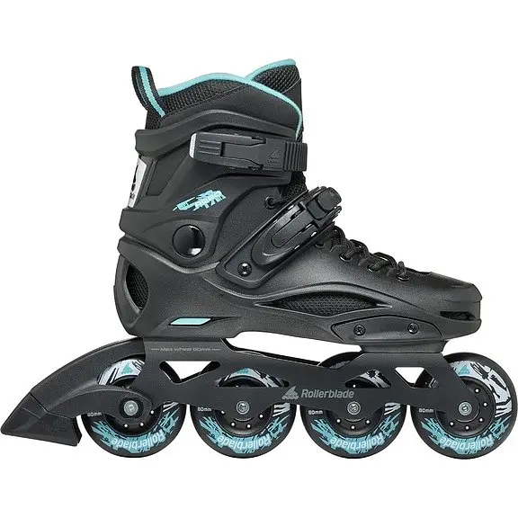 Ролики Rollerblade RB 80 Women 240 Чорний-Блакитний - фото 2