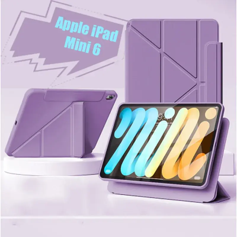 Чохол до планшета BeCover Ultra Slim Origami Flex Apple iPad Mini 6 2021 Purple (712968) - фото 5