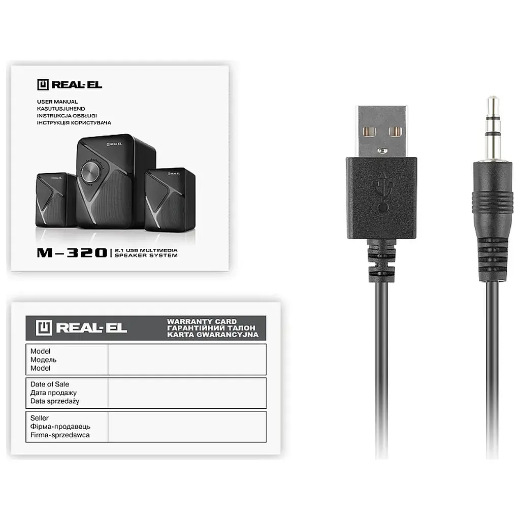 Акустична система REAL-EL M-320 Black (EL121300014) - фото 7