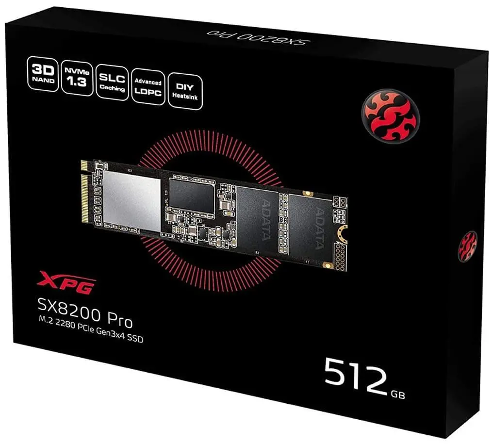 Накопичувач SSD Adata M.2 NVMe 512Gb XPG SX8200 Pro (ASX8200PNP-512GT-C) - фото 2