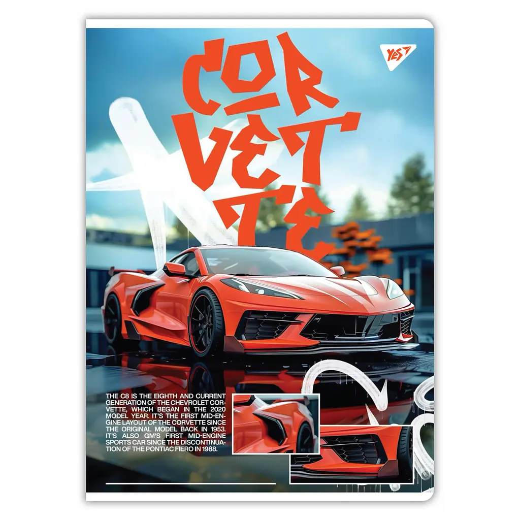 Набор тетрадей для записей А4 Yes Sport car 48 листов в клетку 3 шт. (682000) - фото 4