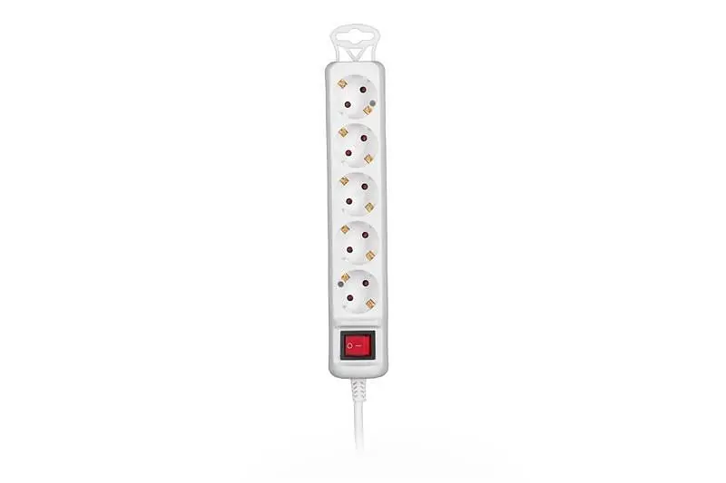Фильтр питания 2Е 5хSchuko, 1.5 м, белый (2E-U05ESM1.5) - фото 5