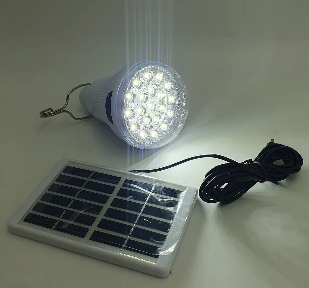 Акумуляторна кемпінгова LED лампа із сонячною панеллю світильник із гачком USB зарядка ліхтар світильник EASY POWER EP-020 - фото 5