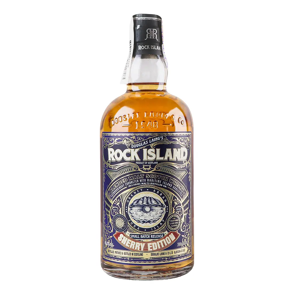 Віскі Douglas Laing Rock Island Sherry Edition Blended Malt Scotch Whisky 46.8% 0.7 л в подарунковій упаковці - фото 2