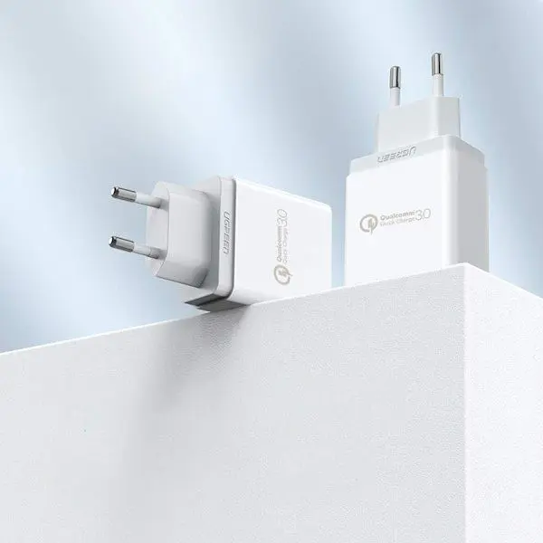 Зарядний пристрій 1xUSB 18W USB A QC 3.0 Fast Charger White CD122 Ugreen - фото 4