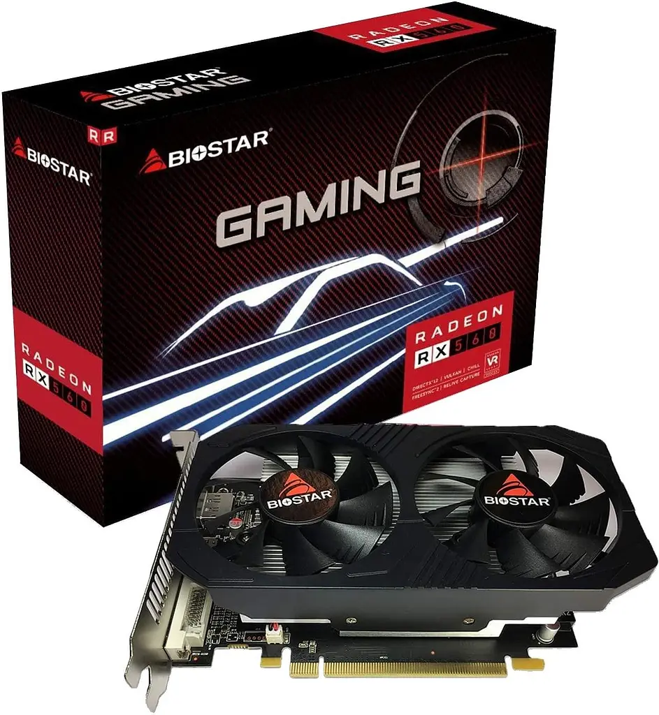 Відеокарта AMD Radeon Biostar RX 560 4GB (VA5615RF41-TBHRA-BS2) ( Б/в - фото 3