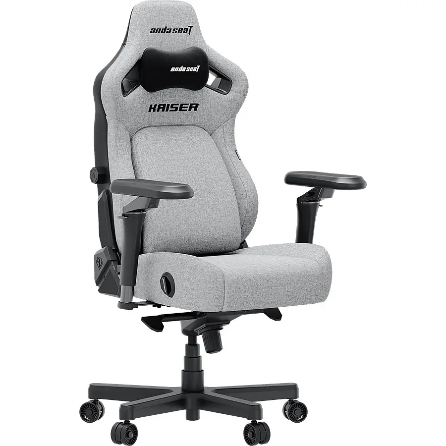 Кресло игровое Anda Seat Kaiser 4 V2 Size XL Gray Fabric (AD12YDDC-XLL-20-G-CF-03) - фото 6