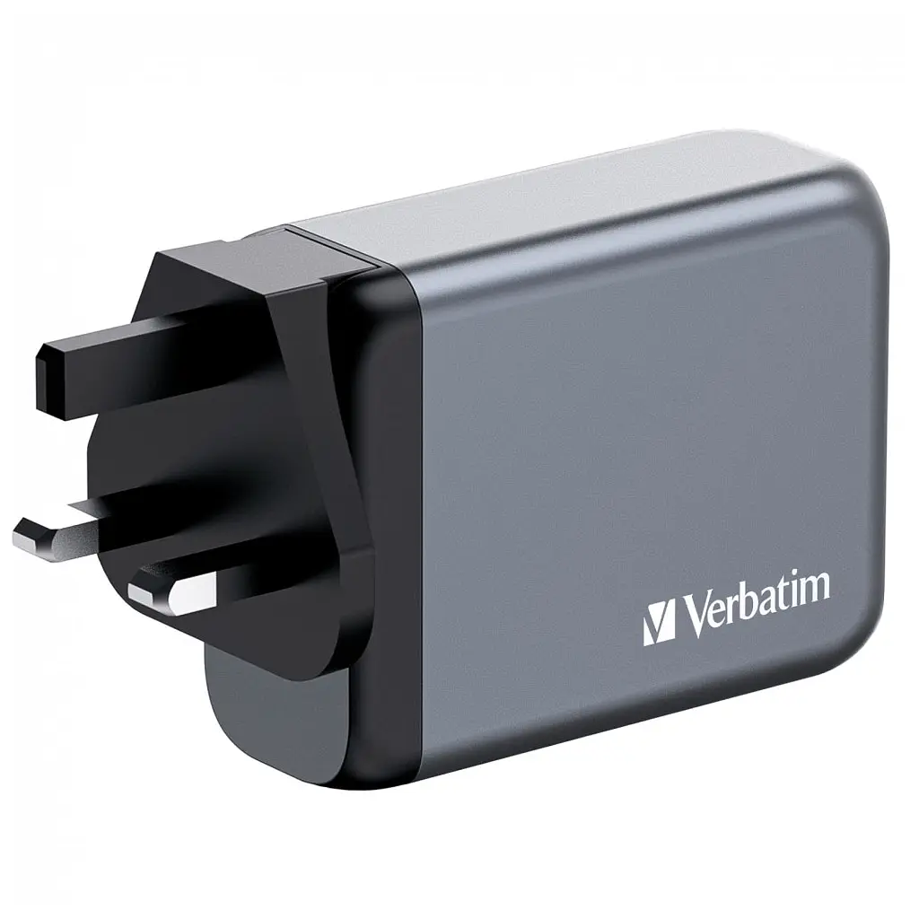 Зарядний пристрій Verbatim GaN 100 W 4 ports (2xUSB-C-100 W,USB-C 65 W /USB-A -3.0) (32202) - фото 5