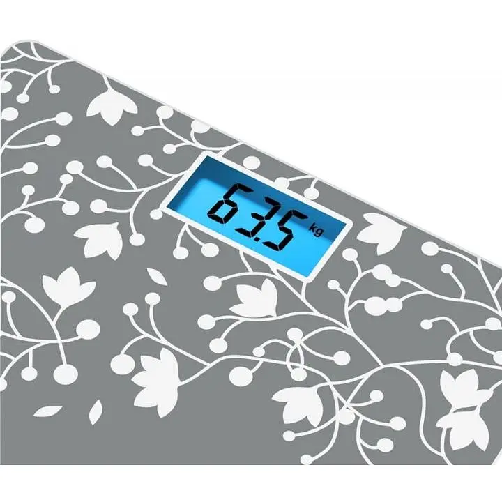 Ваги Tefal підлогові Classic Blossom 160 кг скло срібло (PP1537V0) - фото 3